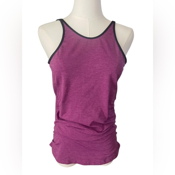 Lululemon In The Flow Tank Heathered Regal Plum Size 8 - Picture 6 of 6